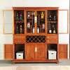Good wood masterpieces, mahogany furniture, Burmese rosewood (scientific name: Rosewood macrocarpa) solid wood wine cabinet, Chinese tea antique cabinet, storage cabinet, living room storage cabinet, restaurant furniture, multi-functional wine cabinet