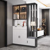 Light luxury entrance cabinet and shoe cabinet integrated modern simple living room screen entrance partition cabinet multi-functional wine cabinet storage cabinet cream white 100cm long right stool + free F for good reviews Free delivery upstairs Installation included