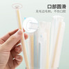 Camellia disposable straws, individually packaged food-grade bendable drinking straws for children, the elderly and maternity use, 100 pieces