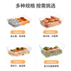 Meiya Disposable Lunch Box Square 750ml*20 Sets for Food Fast Food Packaging Picnic Box with Lid Bowl Microwaveable