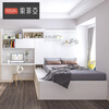 Sophia Japanese tatami bed study furniture double bed tatami desk cabinet integrated storage box bed plank bed Yuan/