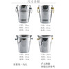 Rockybell stainless steel ice bucket large thickened red wine bucket beer bucket KTV bar ice wine bucket champagne ice bucket home portable single golden ear ice bucket