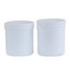 Food grade plastic sealed jars and bottles storage mask powder cans round 100/300/500/1000ml gram spiral jar 1L white