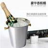 Rockybell stainless steel ice bucket large thickened red wine bucket beer bucket KTV bar ice wine bucket champagne ice bucket home portable single golden ear ice bucket