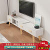 Coolin TV cabinet simple Nordic small apartment living room bedroom storage furniture retractable TV cabinet warm white