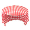 Chuge high-quality 10 pieces of 1 meter printed disposable tablecloths thickened plastic tablecloths round table waterproof table mats home tablecloths 10 pieces/bag 1.0X1.0 meters thickened porcelain white