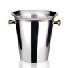 Rockybell stainless steel ice bucket large thickened red wine bucket beer bucket KTV bar ice wine bucket champagne ice bucket home portable single golden ear ice bucket