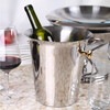 Rockybell stainless steel ice bucket large thickened red wine bucket beer bucket KTV bar ice wine bucket champagne ice bucket home portable single golden ear ice bucket