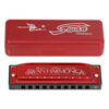 Swan (SWAN) 10-hole C key blues harmonica for children, adults and beginners teaching recommended harmonica Chinese red