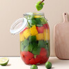 Baijie glass sealed jar for soaking wine container pickle jar soaking wine jar wine making sealed medicinal wine jar pickle jar 3000ML