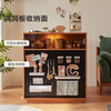 Lin's Home Living Room Wall Sideboard Slate Home Multifunctional Island Storage Cabinet Lin's Wood Industry KQ2T Partition Cabinet + 1.4 Meter Dining Table + 1S-A Dining Chair*4
