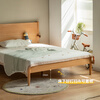 Genji Muyu Children's Furniture Solid Wood Children's Bed Simple Modern Boys and Girls Solid Wood Bed Oak Small Bed Teenagers Bedroom Single Bed Furniture (Beech) Large Board Bed 1000mm*1900mm