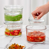 WENDY STORY Home Story (KATEI STORY) Japanese Kitchen Kimchi Jar Thickened Glass Sealed Jar Overnight Soaking