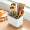 Chopstick basket storage rack holder drain chopstick cage household chopstick cage chopstick tube kitchen tableware spoon storage box wall-mounted gray