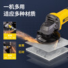 Deli angle grinder household high-power cutting machine grinder multi-functional industrial grade electric tool polishing machine without handle 850W rear switch DL681002