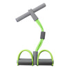 Pedal tensioner, sit-up assistant, women's abdominal crunch, multi-functional tension rope, yoga equipment, slim belly tensioner, sports fitness rope, green upgraded thickened four-tube tensioner