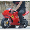 Langchuang 49cc mini motorcycle two-stroke mixed oil fuel version small sports car hand-start small fuel version red 2-stroke mixed oil