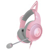 Razer Kraken Cute Cat Edition V2 wired headset e-sports gaming headset Internet celebrity cat ears RGB lighting effect CSGO Chicken Pink Adapted to Delta Operations