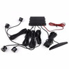 Lutu car reversing radar parking system rear 4 probes LED screen display long bar buzzer voice alarm black probe