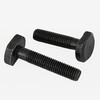 Bingneng grade 8.8 high-strength T-shaped screw screw slot mold pressure plate T-bolt punch milling machine lathe screw black M6*80 half thread 10 pieces