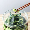 Baijie glass pickle jar 5 pounds thickened sealed round mouth pickle jar pickled egg jar soaking wine bottle glass bottle pickle jar