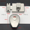 Taishilon bathroom partition door lock stainless steel indicator lock thickened 304 latch lock public toilet partition door lock plus stainless steel indicator lock