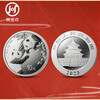 China Gold Coin 2023 Silver Panda Coin Commemorative Coin 30g 999 Pure Silver Silver Cat Single Coin with Panda Green Box