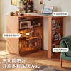 Lin's Home Living Room Wall Sideboard Slate Home Multifunctional Island Storage Cabinet Lin's Wood Industry KQ2T Partition Cabinet + 1.4 Meter Dining Table + 1S-A Dining Chair*4