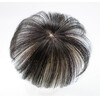 Hengfa wig piece for women's top hair replacement piece for short hair, sparse top of the head to cover white hair, mini real hair replacement piece, light and thin, large hair volume, ordinary top 5*5, natural color 15cm