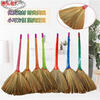 Handmade sorghum seedling plant Miscanthus broom Phoenix tail broom reed sorghum broom custom 9960 net color handle Miscanthus broom