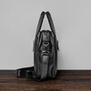 COW briefcase men's business casual handbag large capacity strong and durable men's bag business computer bag 8628 black