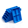 Plastic box grid box multi-grid storage box storage box screw storage partition tool parts box turnover box thickened turnover box 350 small six grid 375*276*85 (thickened)