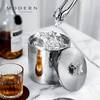 MODERN DELICATE LIFEL MODERN light luxury double-layer ice bucket ice cube storage bucket stainless steel commercial creative champagne bucket red wine chilled double-layer ice bucket (without clip)