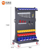 Corini cold-rolled steel heavy-duty tool rack workshop material rack hardware tool wall hanging panel display rack hole board storage rack storage rack black gray JZKAM-2624P-249 can be customized