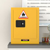 KINKOCCL industrial explosion-proof cabinet chemical safety cabinet storage cabinet fire-proof hazardous chemicals storage cabinet weak acid and weak alkali cabinet flammable and explosive dangerous goods cabinet 4-gallon yellow