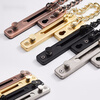 Taishilon is suitable for anti-theft chain door chain safety lock door anti-lock artifact buckle hotel door latch chain latch punch-free door (punch/punch-free dual use) stainless steel black +