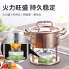 JOBO small hot pot fuel mineral oil vegetable oil alcohol stove fuel disposable outdoor portable alternative alcohol tank plastic cover three burners for about 120 minutes 8.3cm 6 cans