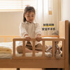 Genji Muyu Children's Furniture Children's Bed Solid Wood Single Bed for Boys and Girls 1.2m Simple Baby Spliced Large Bed with Guardrails Small Bed Bed (Including Large Guardrails + Small Guardrails*2) + Mattress J96 1500mm*2000mm
