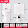 Household bathroom wall-type rear toilet deodorant splash-proof direct flush type efficient sewage discharge toilet milky white 185mm