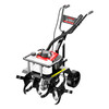DELIXI ELECTRIC micro-tiller agricultural small plowing tillage cultivator ditching and plowing household soil loosening four-stroke gasoline rotary tiller Four-stroke micro-tiller comes standard with loosening wheel + rake