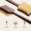 Yujian Xingshan Peach Repairing Bath Oil Moisturizing Shower Gel + Ebony Bristle Bath Brush Bath Brush Body Brush Bristle Pomelo Deep Bath Oil 300ml + Soft Bristle Bath Brush