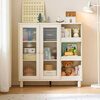 Lin's Home Children's Bookcase Bookshelf Living Room Standing Cabinet Storage Storage Cabinet Floor-standing Home Bookcase with Door LH277X2