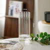 Fan Yejia transparent acrylic anti-fall vertical pattern vase high-end decoration living room flower arrangement simple water-raised flowers roses and lilies