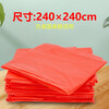 Thick new disposable tablecloth waterproof and oil-proof thickened transparent red square round dining table camping plastic large tablecloth red thickened 240cm*240cm 100 sheets