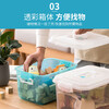 Camellia Storage Box Storage Box Plastic Box Household Medicine Box Portable Portable 8.5L 1 Pack Blue