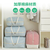 EEKIKS moving packing bag quilt storage bag clothes quilt thickened cotton and linen finishing storage bag 50 liters blue vertical style
