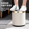 CCKO Trash Can Household Large Bathroom Living Room Bedroom Office Toilet Kitchen Trash Can Customized Logo 12L Internal and External Double Buckets Gray