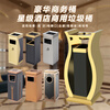 Maixiang sanitation ash bucket square bucket 201 stainless steel side throw custom trash can hotel smoke extinguisher bucket with ashtray shopping mall hotel elevator entrance corridor vertical ash column