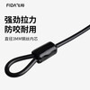 Super durable dog leash, anti-bite steel wire dog leash, medium and large dog golden retriever husky dog leash, pet dog leash, wire rope, black, one size fits all (length 60cm, suitable for both large and small dogs)