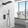 Guduo GDOU bathroom rain shower ceiling spray bathroom wall-mounted concealed constant temperature shower set 86692K